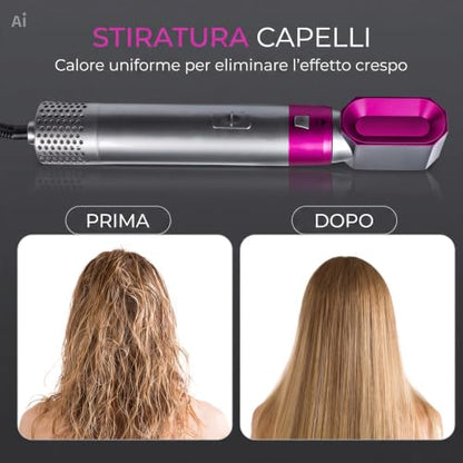 Modelador e Secador de Cabelo 5 em 1